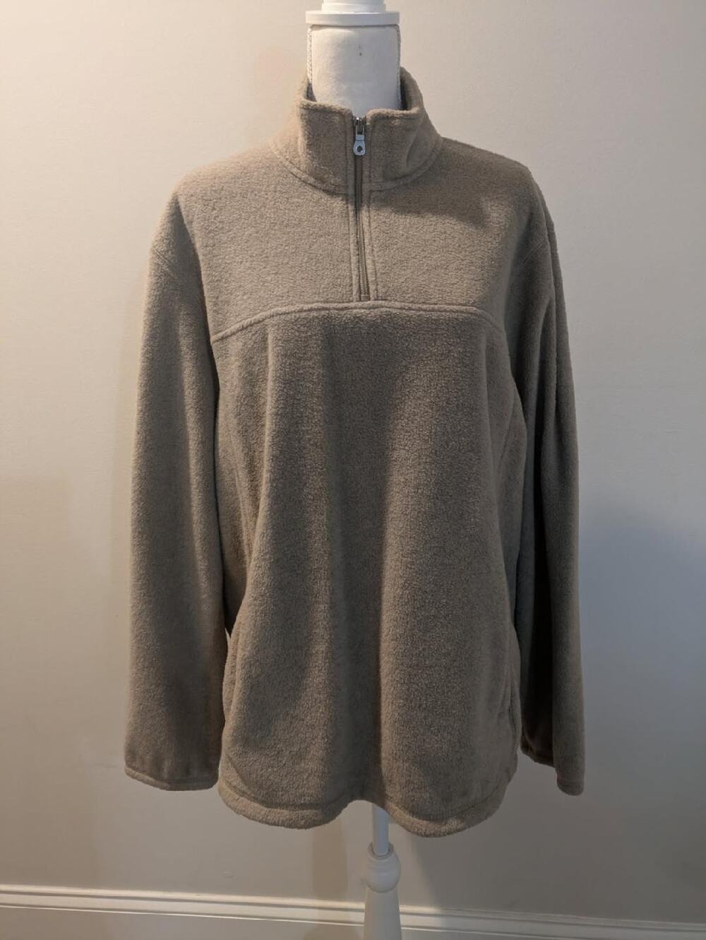Men's Croft & Barrow Arctic Fleece 1/4 Quarter Zip Pullover Sweater Size Large - Picture 1 of 9